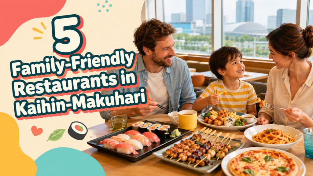 Family-friendly dining in Kaihin-Makuhari with sushi, yakitori and casual restaurant dishes.